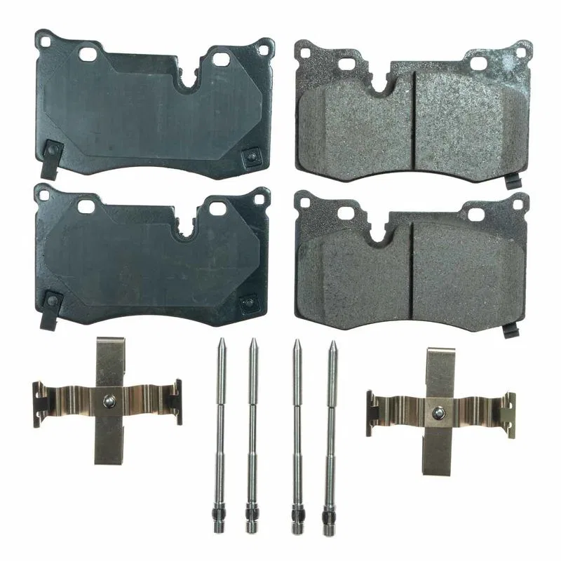 17-8008 – POWERSTOP Brake Pad, FMSI Number D8008 Ceramic Brake Pads Set Of 4 With Premium Stainless Steel Hardware